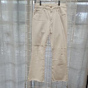 AG Adriano Goldschmied White Denim Boot Cut Jeans